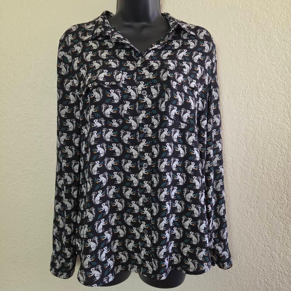Loft Squirrel Button Down Shirt - Picture 2 of 8